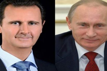 シリア大統領アサドとロシアのプーチン大統領