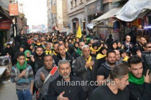Arbaeen procession in Sayyeda Zainab (P) area in Damascus countryside