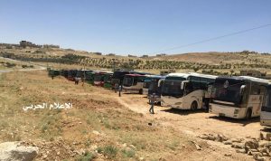 Nusra militants leaving Arsal outskirts