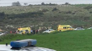 emergency medical teams near crash site