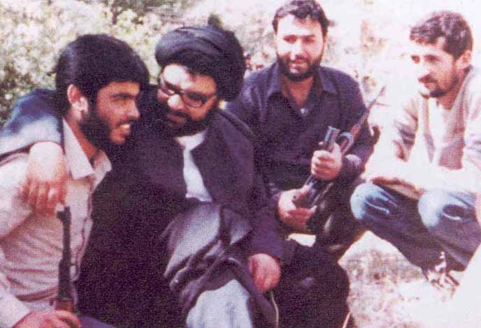 ormer Hezbollah Secretary General Sayyed Abbas Al-Mousawi with resistance fighters (photo from archive)