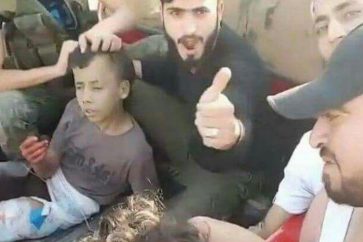 Zenki Monsters Slaying Palestinian Child in Aleppo