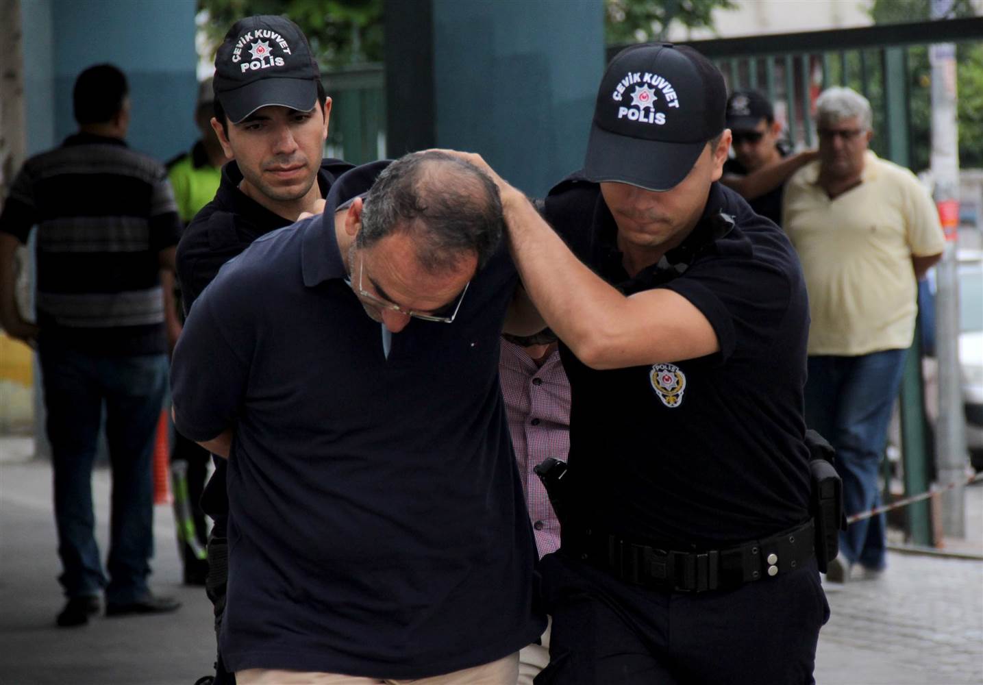 Arrests by Turkish police after failed coup