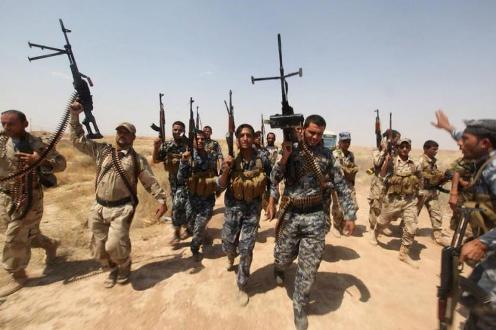 Popular Mobilization volunteer forces in Iraq, known as Hash Sha'abi