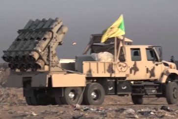 Hezbollah rocket launcher
