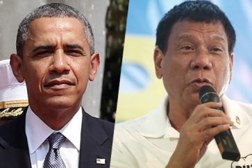 US President Barack Obama and Philippine President Rodrigo Duterte