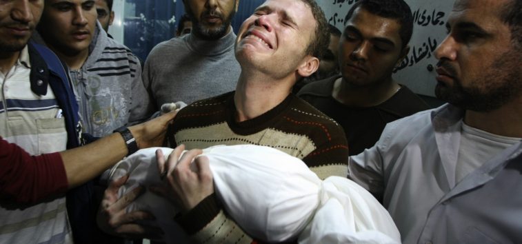 Palestinian baby killed by Israeli strikes