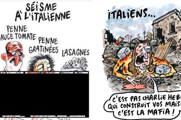 Charlie Hebdo on Italy quake