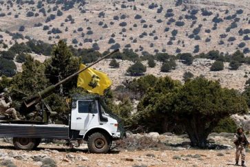 Hezbollah near Lebanon-Syria Border