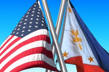 US, Philippines flags