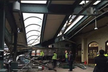 Train Crashes into New Jersey Station