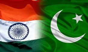 Flags of India and Pakistan