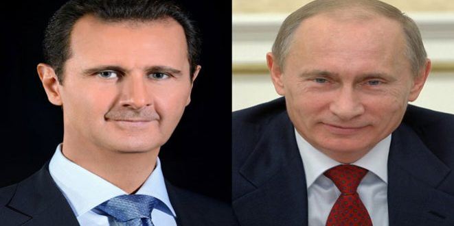 Syrian President Bashar al-Assad and Russian President Vladimir Putin