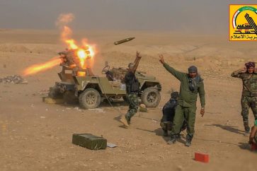 Popular Mobilization forces during Mosul battle