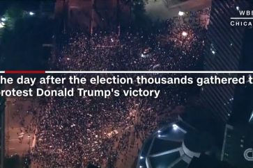 Huge anti-Trump protest in US