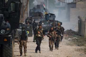 Iraqi armed forces in Mosul battle