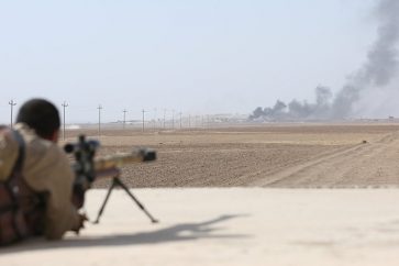 Iraqi soldier in Mosul