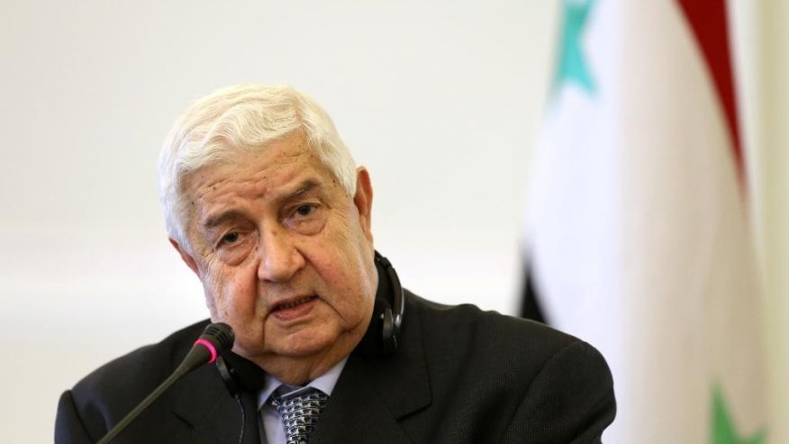 Syrian Foreign Minister Walid al-Moallem