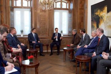 President Assad receiving EU parliamentary delegationPresident Assad receiving EU parliamentary delegation