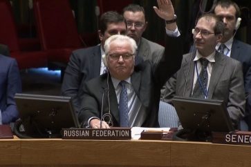 Vitaly Churkin, Russia’s permanent envoy to the UN