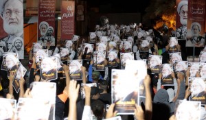 Bahrainis took to streets across the country on Sunday, expressing solidarity with Sheikh Issa Qassem and Sheikh ALi Salman