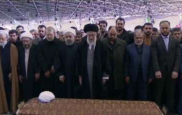 Imam Khamenei Rafsanjani funeral