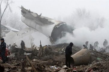 Turkish plane crashes kyrgyzstan