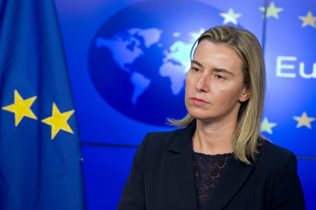 The representative of the European Union for foreign Affairs and security policy Federica Mogherini