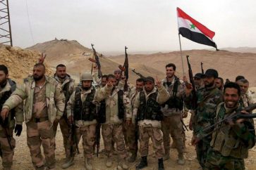 Syrian army advancing towards Palmyra