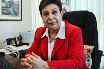 Palestine Liberation Organization executive committee member Hanan Ashrawi