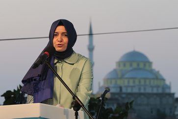 Turkey's Family Minister Fatma Betul Sayan Kaya