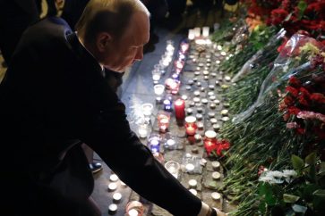 Putin honoured the memory of those killed in the St Petersburg metro