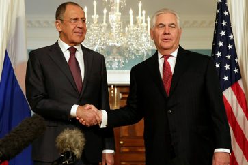 Russian Foreign Minister Sergei Lavrov and US Secretary of State Rex Tillerson