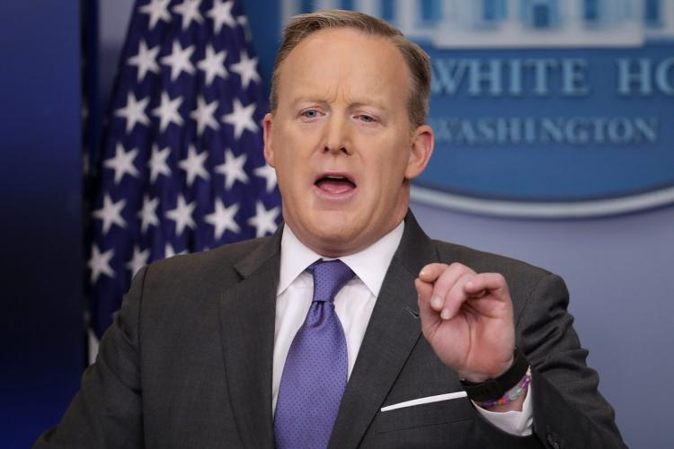 The White House press secretary Sean Spicer