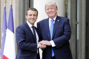 Macron Trump France visit