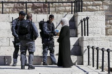 IOF Palestinians woman