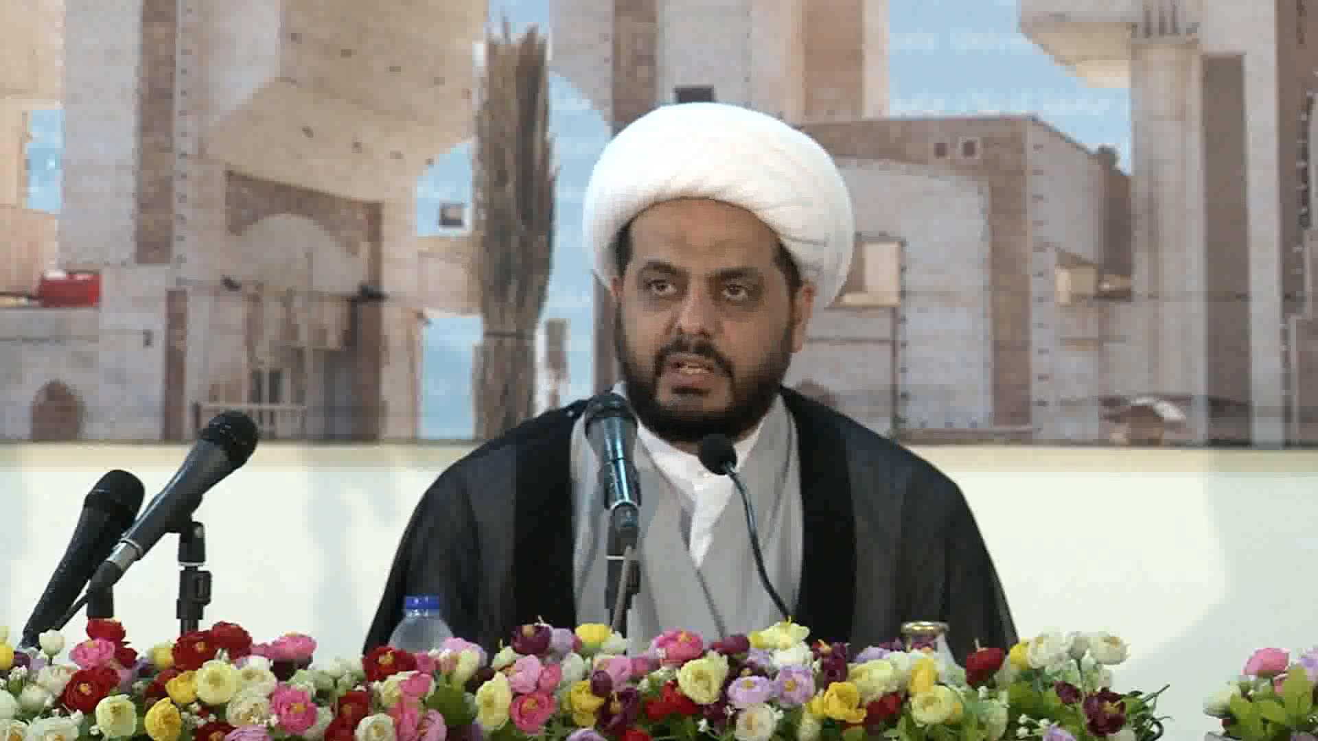 Leader of Assaeb Ahl Al-Haqq in Iraq, Sheikh Qaiss Al-Khazali