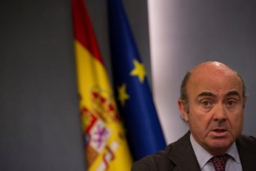 Spainish economy minister Luis de Guindos