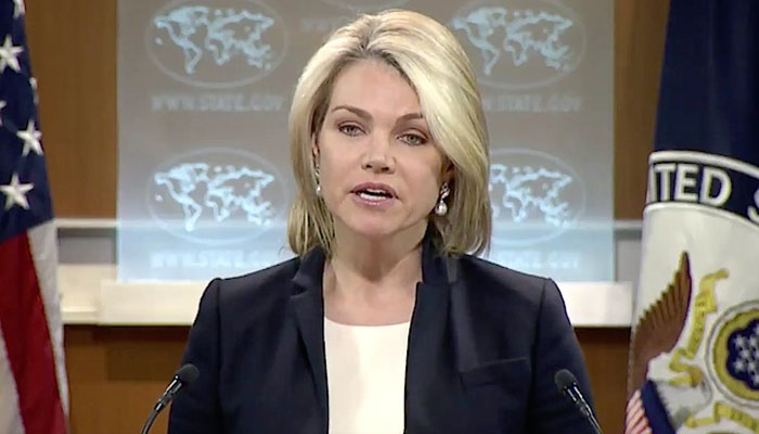 US Department of State spokesperson Heather Nauert