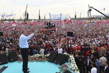 erdogan Istanbul rally