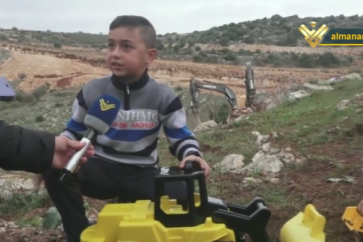 Lebanese kid mocking Zionist enemy