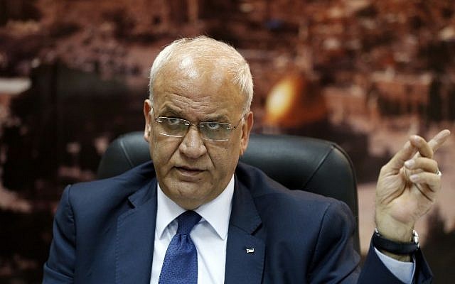 Top Palestinian Authority official Saeb Erekat