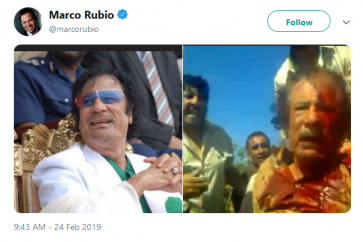 gaddafi maduro tweet