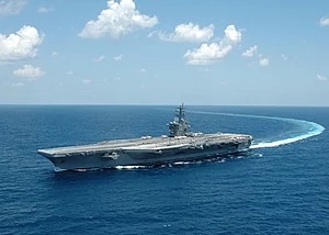 Nuclear US Navy aircraft carrier USS Dwight D. Eisenhower