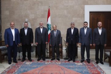 Aoun Hamas delegation