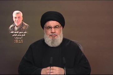 Sayyed Nasrallah delivers a speech in memorial ceremony for Haj Abbas Al-Yatama in Hermel