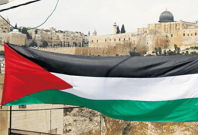 Aqsa Mosque Palestinian flag