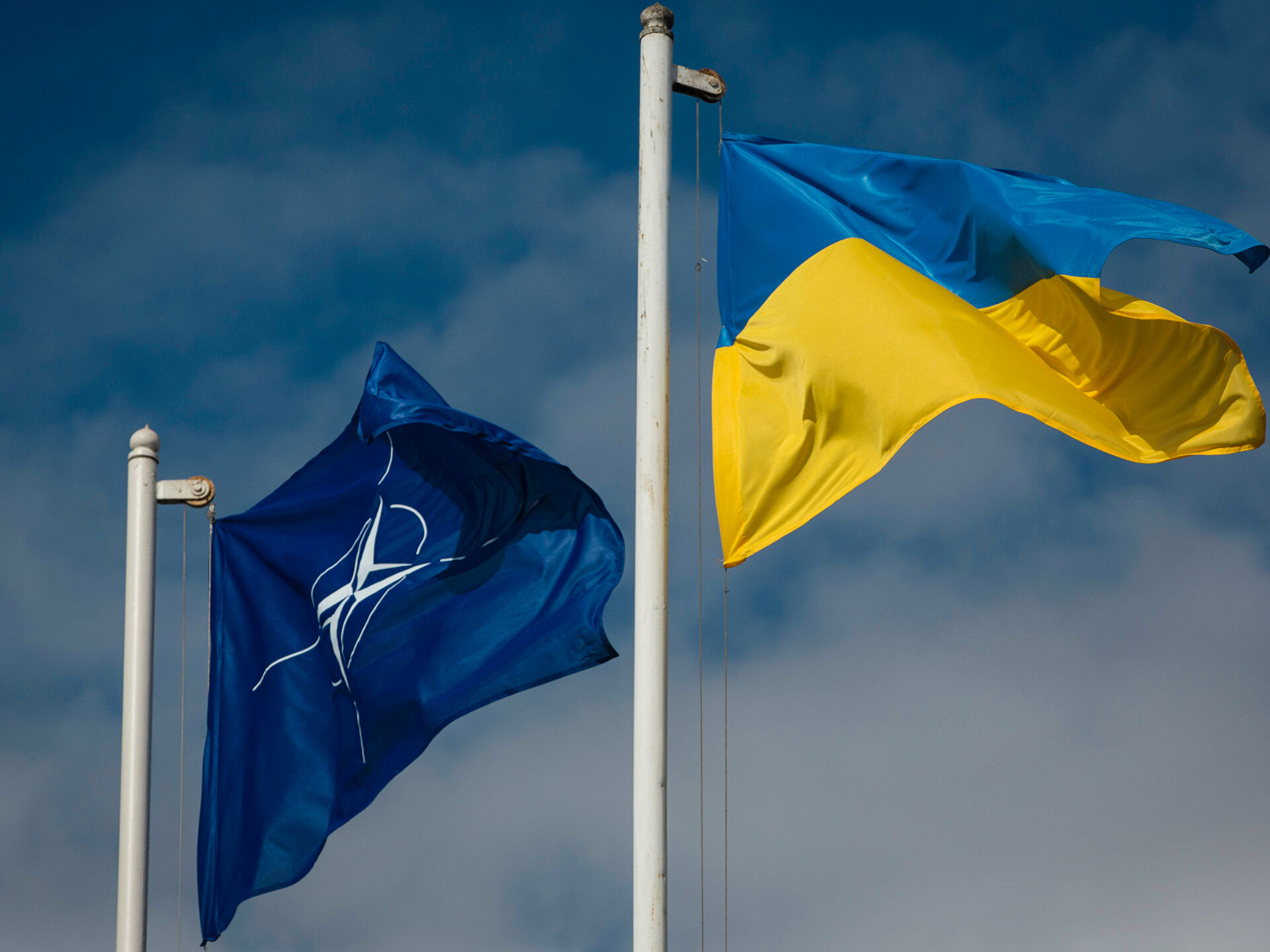 Ukraine NATO flags