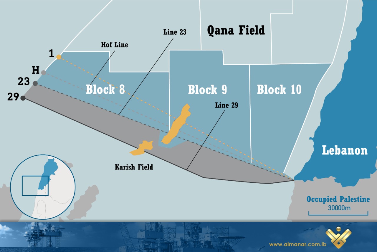 Lebanon Israeli maritime border talks lines