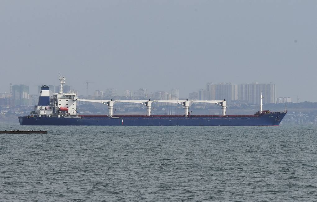 Dry cargo ship carrying Ukrainian grain